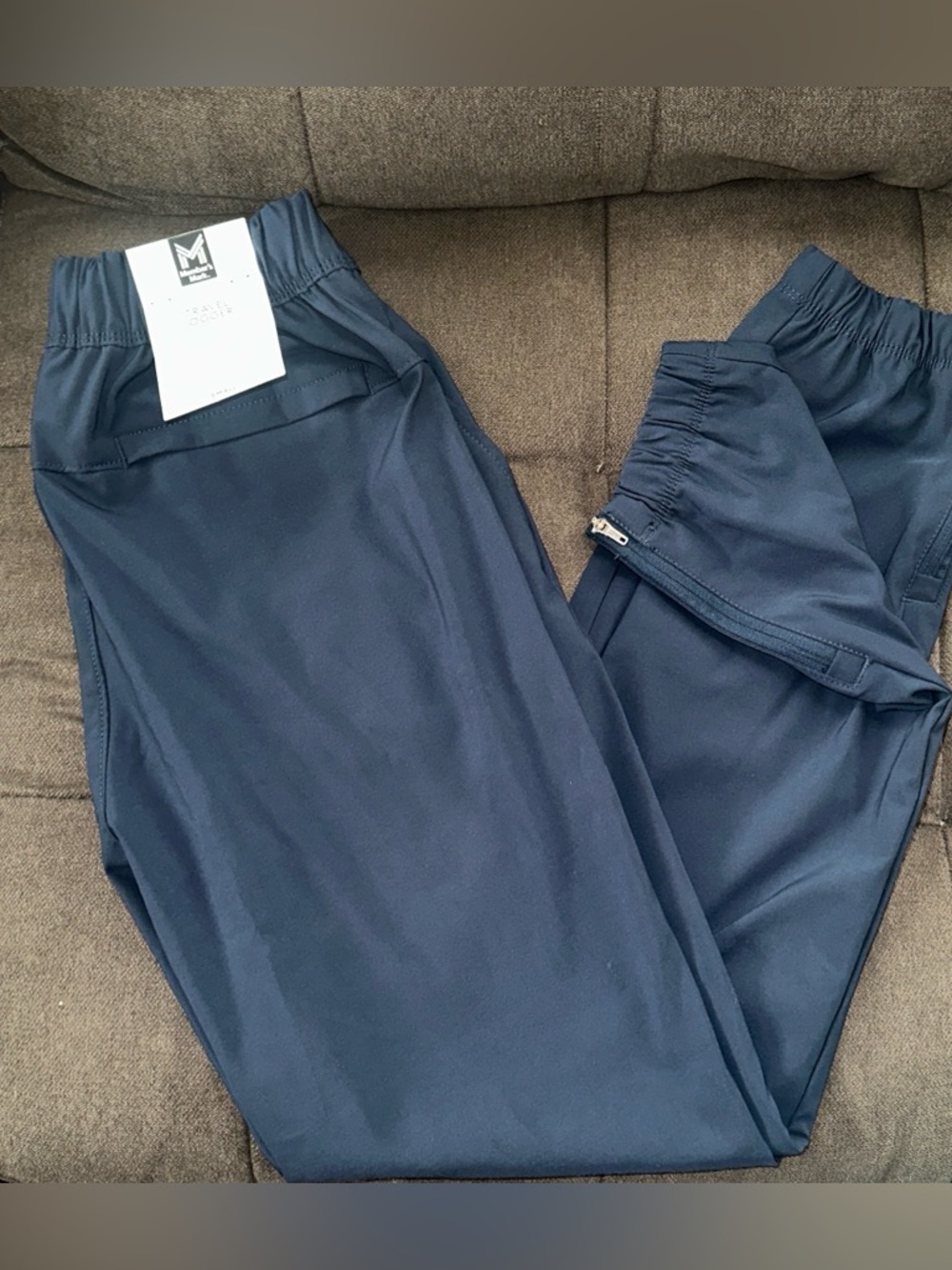 Men's Navy Athletic Jogger Pants Size Small